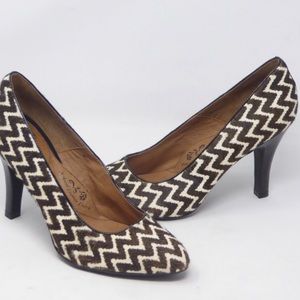 Sofft sz8 heels classic pump horse hair leather lining new without box